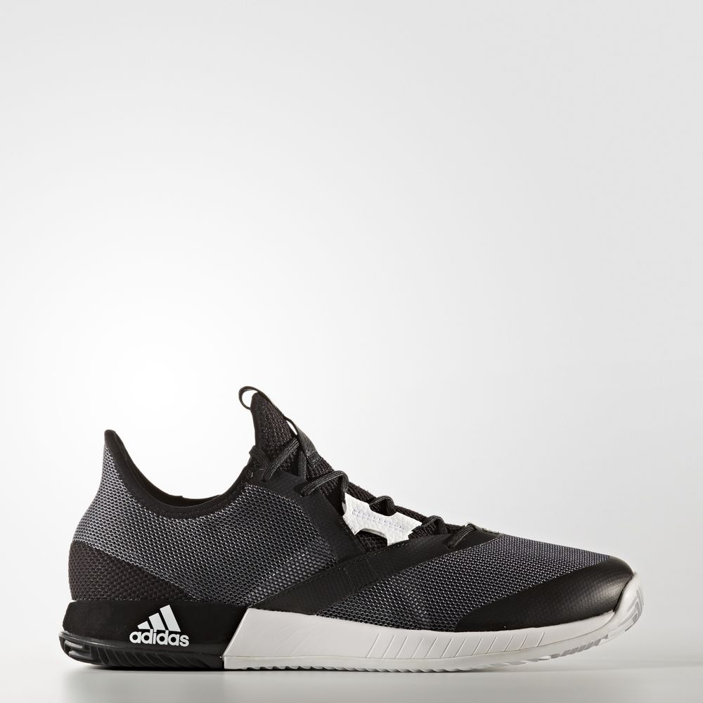 Adidas Adizero Defiant Bounce - παπούτσια τένις ανδρικα - Μαυρα/Ασπρα/Γκρι,Μέγεθος: EU 36 – 54 2/3 (